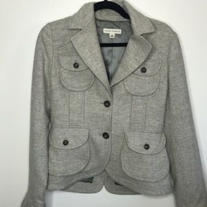 Banana Republic Herringbone Tweed Blazer Jacket M